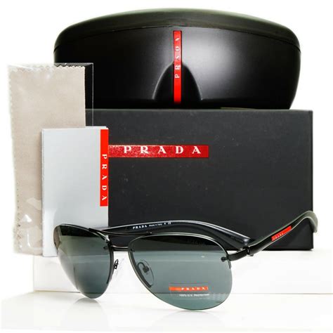 mens prada sunglasses spr641 64013 1bc-1a1 125 3n|Men's Sunglasses .